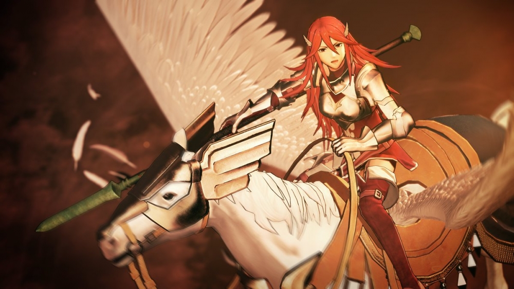 Cordelia sur son pégase dans Warriors